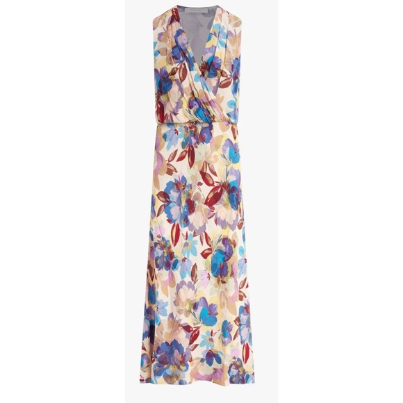 Favorite Daughter The Nita Floral Sleeveless Blouson Pleated V neck Maxi Dress - Picture 7 of 12